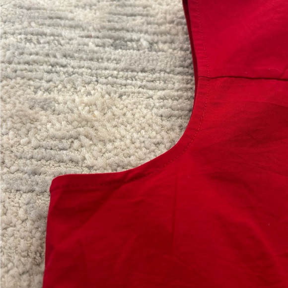 Anne Taylor Red Sleeveless Wrap Blouse - Picture 6 of 8